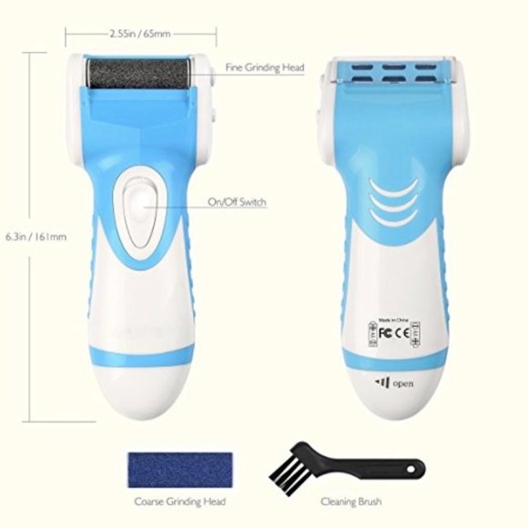 JuiceBlendDry® Electric Foot Callus Remover & Shaver Pedi  (+ Extra Roller) - Picture 7 of 7
